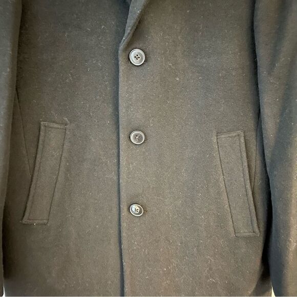 Men’s Calvin Klein Proper‎ Wool Blend 3 Botton Coat in Black, New with tags, 38R - Picture 3 of 10